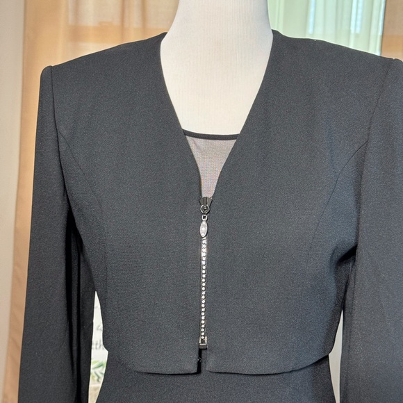Women’s Black Two piece Set..Dress with Jacket by Nah Nah .. size 8 - Picture 4 of 6